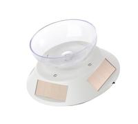 Pocoiau Espositore per gioielli a energia solare, rotazione automatica, vetrina in ABS, vetrina silenziosa per gioielli, Misura unica, come descritto