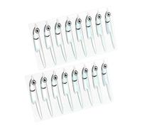 Pocoiau Fleye Foil Lurefish Hook Materiali Legatura Baitfish Streamers Spalle Adesivi Pesce 8/16/24/32 paia di adesivi