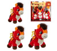 Pocoiau Giocattolo Peluche Cavallo 2026 Festival Decorazione del Partito Festivo Morbido Fotografia Prop Mascotte Cavallo