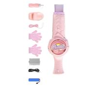 Pocoiau Giocattolo Ricaricabile del Ventilatore della Macchina Bolla Interazione per La Nebbia Creativa Grandi Dimensioni con Giocattolo Ambientale Educativo Educativo Luce Variopinta del