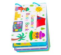 Pocoiau Libro Adesivi Educativo Portatile per Bambini in età Prescolare: creatività con Oggetti E Divertimento Riutilizzabile Quaderno Esercizi Cognitivo Prescolare Riutilizzabile