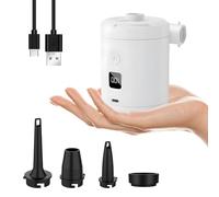 Pocoiau Pompe Elettrica Multifunzione Imposta Compressori Compatti con Digitale per Le Pompe Compatte Viaggio E per La Casa con Indicatori della Batteria