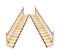 Pocoiau Scale in Legno Non Trattato Mobili in Miniatura Assemblaggio Regolabile Finitura Fine 2 unità Accessori per Bambole Realizzati A Mano dal Design Semplice