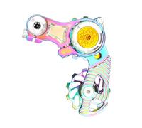 Pocoiau Semplice installa i sistemi di guida a catena per la ruota delle pulegge doppie a velocità singola Le leghe di alluminio che ciclano la parte del rilascio rapido del tendicatena