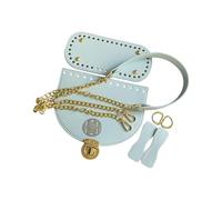 Pocoiau Set borse in pelle PU comprendente cerniera superiore, copertura con patta e tracolla per borse Set per maglieria borsa in pelle PU fai da te