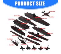 Pocoiau Set Costruzione da Guerra E Aerei per Bambini 17 Ambientazione Scene per creatività E Interesse Storico Modello Nave