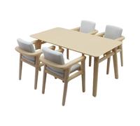 Pocoiau Set da Tavolo Pranzo per Case delle Bambole in Miniatura 5 con Sedia La Visualizzazione Scene in Realistica E Giochi Fantasiosi Bambini Mobili Case delle Bambole in