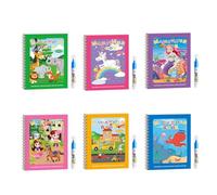 Pocoiau Set Libri per Pittura Acqua Bambini Materiali Artistici Negazione del Pasticcio L'apprendimento dei Viaggi E Lo Sviluppo della creatività Pittura Creativa Riutilizzabile