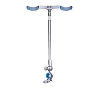 Pocoiau Staffa in Alluminio 2 aste Barche Pieghevoli Canne da Pesca Rack Glow Supporto telescopico Staccabile Accessori per la Pesca Staffa Rotante in Alluminio Due aste