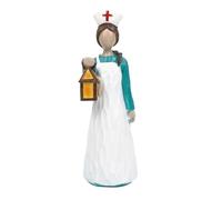 Pocoiau Statue Infermiera Artistica con Candela Lampada Simbolo del Cuore per L'apprezzamento Sanitario per Le Infermiere del Ringraziamento Infermiere Apprezzamento della Scrivania Decorazione