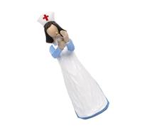 Pocoiau Statue Infermiera Artistica con Candela Lampada Simbolo del Cuore per L'apprezzamento Sanitario per Le Infermiere del Ringraziamento Infermiere Apprezzamento della Scrivania Decorazione