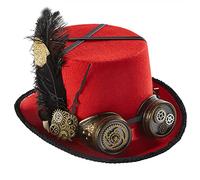 Pocoiau Steampunk Time Traveller Cappello Cappelli Per Gli Uomini Con Occhiali Accessori Per Il Partito Di Halloween Steampunk Viaggiatore Del Tempo