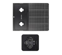 Pocoiau Strumento allineamento delle tacchette da ciclismo Resistente calore a 105 ℃ Regolatore ergonomico entrambi i lati per mountain bike Tacchette per bici Durata dello strumento Leghe la