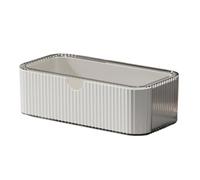 Pocoiau Vetrina Struttura di stoccaggio con ripiani angolati multistrato Cosmetic Planner Bagno Controsoffitto Contenitore salvaspazio Contenitore di immagazzinaggio cosmetico