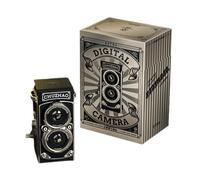 Pocoiau Videoregistratore 1080P con Piccola Fotocamera in Stile retrò con Doppia Lente per Appassionati Fotografia Strada E Giocattolo per Principianti