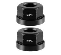 Pocoiau Vite per ruota in alluminio resistente alle intemperie, dado mozzo di lunga durata, compatibile con ingranaggi fissi, resistente alla corrosione