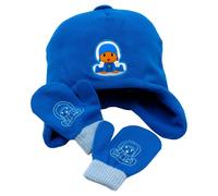 CYPBRANDS Pocoyo Gorro Y Guantes Set di Accessori Invernali, Blu, Estandar Unisex-Bambini e Ragazzi