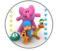 POCOYO CIALDA IN OSTIA PER TORTA PERSONALIZZABILE - kit n°14 Cdc- (1 CIALDA IN OSTIA DIMENSIONI FOGLIO A4 210 × 297 mm)