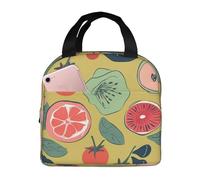 POCUK Borsa per il pranzo alla frutta estiva portatile isolata borsa da picnic riutilizzabile borsa da lavoro