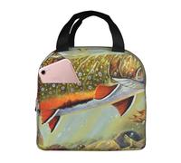POCUK Brook - Borsa per il pranzo, per pesca alla trota, portatile, isolata, riutilizzabile, per picnic e lavoro