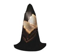 POCUK The Book - Mantello con cappuccio per adolescenti, per Halloween, cosplay, Natale, costumi