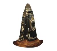 POCUK Vecchia macchina fotografica con cappuccio mantello per adolescenti Halloween Cosplay Natale costume costume