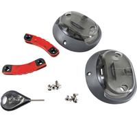 POD KX 3.0, set per la ricostruzione delle cerniere Taglia unica male Rosso/Grigio