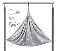 Pod per dondolo in flanella luminosa regolabile - seduta altalena in per montaggio su porta - per interni esterni, camera da, soggiorno, camera da del bambino, gioco lenitivo relax