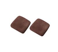 PODAY 2 Pezzi Copertura Sgabello Quadrato, Copertura Elastica Sedia da Pranzo Quadrata, Copertura Sgabello cassettiera, Copertura Sgabello Elastico Resistente alle Rughe, Lavabile 26-32cm Dark-Curry