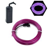 Podazz Linea di Luci al Neon Cold Line, Utilizzata Per la Decorazione di Auto Cosplay, Sfilata di Moda o Decorazione Della Luce EL Della Festa di Natale (Viola,16.5 Piedi)