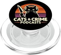 Podcast di gatti e crimini veri, crimine vero retrò e gatti PopSockets PopGrip per MagSafe