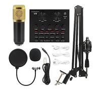 Podcast Kit, BM800 Microfono professionale Microfono a condensatore V8 V9 V10 Scheda audio PC Computer Audio USB Studio di registrazione Gioco Trasmissione in diretta KTV(V8 and BM800 Mic-02)