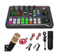 Podcast Kit, Kit scheda audio for microfono Pacchetto attrezzatura streaming versione inglese for streaming//podcasting