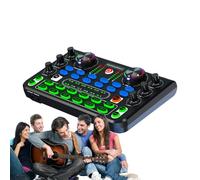 Podcast Mixer, Soundboard for Streaming, 6.89x4.25x1.65 In Channel Sound Control, Real Time Effect, Audio Recording Mixer, Perfect for Podcasts, Livestreams, Music Production