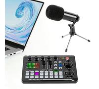 Podcast, set di microfono, mixer audio professionale con microfono mixer per live, streaming, podcasting e registrazione