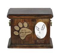 Podenco Ibicenco - Urna per cenere di cane con piatto in ceramica Art Dog IT