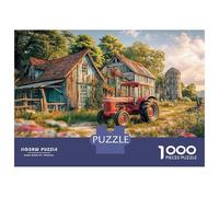 Podere trattori Puzzle 1000 Pezzi In Scena vintage puzzle in Cartone Premium, Un Gioco Di Puzzle Per Disintossicazione Digitale, Ideale Per Giochi Di Puzzle Da Viaggio, Serata Giochi 3