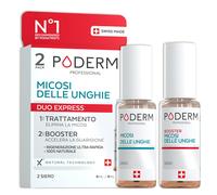 PODERM 2in1 Trattamento Micosi delle Unghie dei Piedi | Pack Duo - Siero & Boost