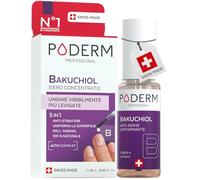Poderm 5 in 1 Siero Booster Unghie - Bakuchiol | Nutre e Rafforza Superficie delle Unghie Striate - 6 ML | Trattamento Idratante & Uniformante | 100% Naturale - Sviluppato da un Podologo in Svizzera