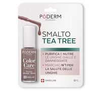 PODERM - MICOSI DELLE UNGHIE | Smalto colorato TEA TREE | Prevenzione e trattamento delle unghie gialle/danneggiate dalla MICOSI | TRATTAMENTO E COLORE | Mani/Piedi | Swiss Made