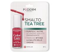 PODERM - MICOSI DELLE UNGHIE | Smalto colorato TEA TREE | Prevenzione e trattamento delle unghie gialle/danneggiate dalla MICOSI | TRATTAMENTO E COLORE | Mani/Piedi | Swiss Made