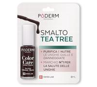 PODERM - MICOSI DELLE UNGHIE | Smalto colorato TEA TREE | Prevenzione e trattamento delle unghie gialle/danneggiate dalla MICOSI | TRATTAMENTO E COLORE | Mani/Piedi | Swiss Made