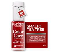 PODERM - MICOSI DELLE UNGHIE | Smalto colorato TEA TREE | Prevenzione e trattamento delle unghie gialle/danneggiate dalla MICOSI | TRATTAMENTO E COLORE | Mani/Piedi | Swiss Made