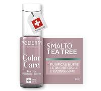 PODERM - MICOSI DELLE UNGHIE | Smalto colorato TEA TREE | Prevenzione e trattamento delle unghie gialle/danneggiate dalla MICOSI | TRATTAMENTO E COLORE | Mani/Piedi | Swiss Made