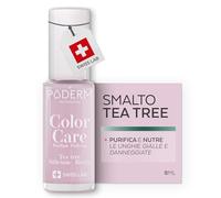 PODERM Smalto Micosi Unghie - Swiss Made | Colore Rosa Baby - 8ML | Antifungino con Tea Tree, Silicio & Biotina | Rinforza, Ripara e Camuffa le Unghie Gialle e Danneggiate | Creato da una Podologa