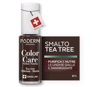 PODERM - MICOSI DELLE UNGHIE | Smalto colorato TEA TREE | Prevenzione e trattamento delle unghie gialle/danneggiate dalla MICOSI | TRATTAMENTO E COLORE | Mani/Piedi | Swiss Made