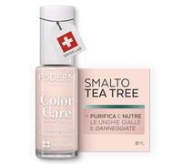 PODERM Smalto Cura per Unghie con Tea Tree - Rosa Cipria | Swiss Lab - 8ML | Arricchito con Tea Tree, Silicio & Biotina | Purifica, Schiarisce & Nutre le Unghie Gialle | Creato da una Podologa