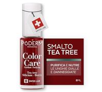 PODERM - MICOSI DELLE UNGHIE | Smalto colorato TEA TREE | Prevenzione e trattamento delle unghie gialle/danneggiate dalla MICOSI | TRATTAMENTO E COLORE | Mani/Piedi | Swiss Made