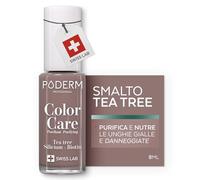 PODERM - MICOSI DELLE UNGHIE | Smalto colorato TEA TREE | Prevenzione e trattamento delle unghie gialle/danneggiate dalla MICOSI | TRATTAMENTO E COLORE | Mani/Piedi | Swiss Made