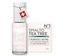 PODERM Smalto per Unghie Curativo al Tea Tree - Bianca Perla 8ML, Swiss Lab | Purifica, Chiarisce e Nutre Unghie Gialle e Danneggiate | Arricchito con Tea Tree, Silicio e Biotina | Creato da un Podologo